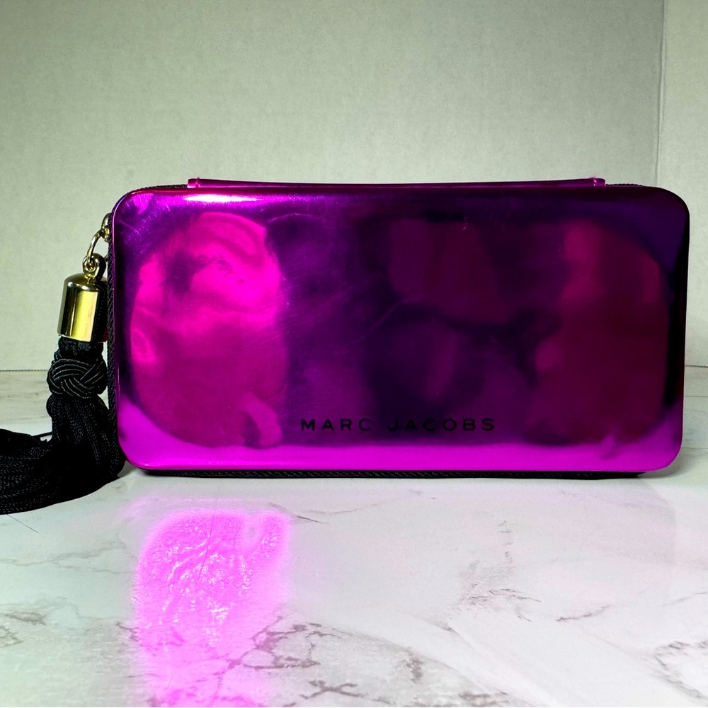 Marc Jacobs Hot Pink Chrome Clutch